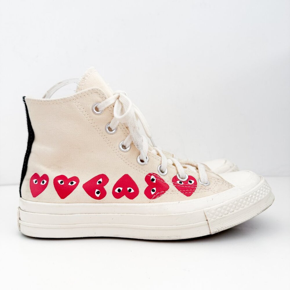 Converse Comme des Garçons Play x Chuck 70 Hi Top Multi Hearts sneakers - Picture 1 of 11